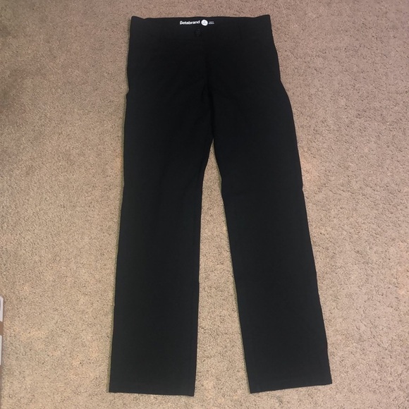 Betabrand Straight Leg Classic Dress Pant Yoga Pants Black Small Petite - Picture 5 of 16